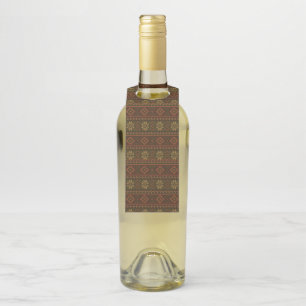 Colgador Para Botellas Clásico patrón de trabajo de color isleño de otoño