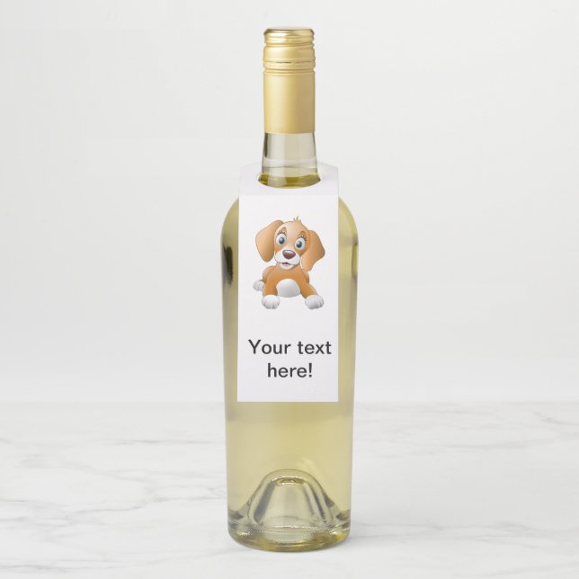 Colgador Para Botellas Clipart de perro marrón (En botella)