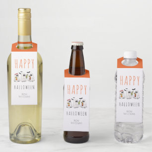 Colgador Para Botellas Cócteles de Fantasmas Espeluznantes Adultos Feliz 