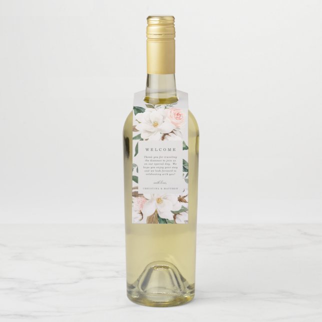 Colgador Para Botellas Colgante de botella de bienvenida Magnolia (En botella)