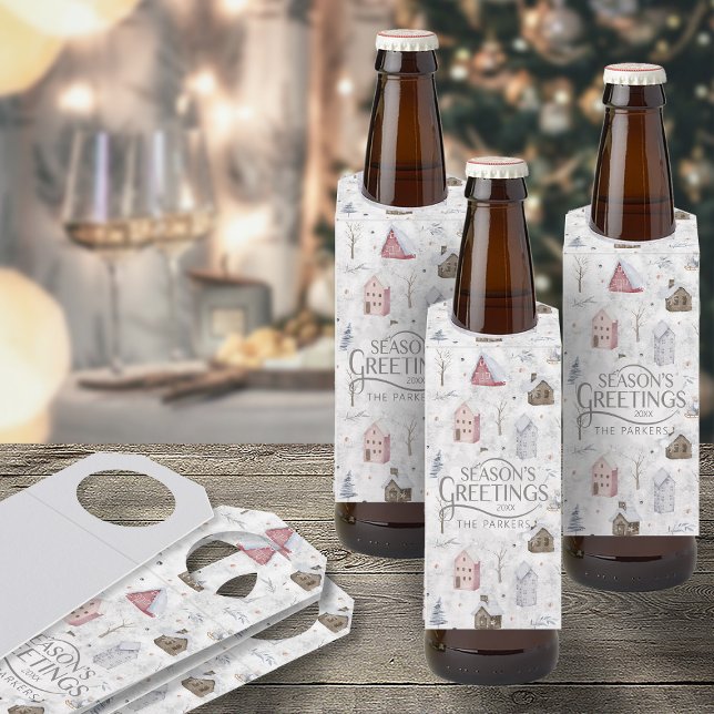 Colgador Para Botellas Cómodo Navidades domésticos Pink ID985 (Front/Back In Situ)