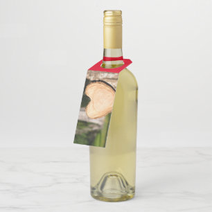 Colgador Para Botellas corazón de madera