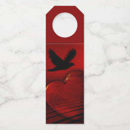 Colgador Para Botellas Corazones y Palomas