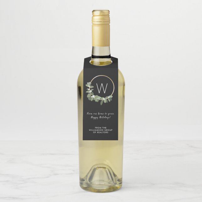 Colgador Para Botellas Corona de Navidad moderna regalo corporativo para  (En botella)