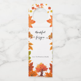 Colgador Para Botellas Cozy Fall Thanksgiving Dinner Party