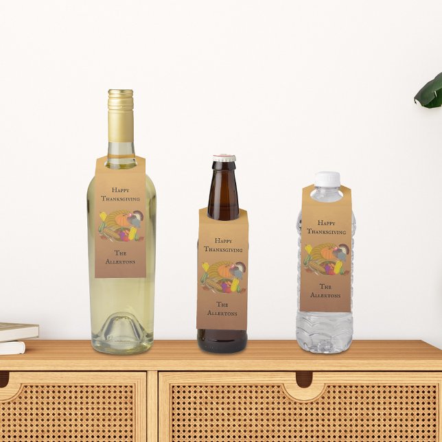 Colgador Para Botellas Cuerno de la Abundancia de Acción de Gracias (Subido por el creador)