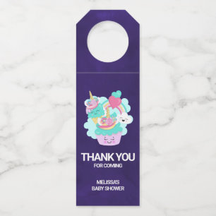 Colgador Para Botellas Cute Cupcake y Feliz Helado Gracias