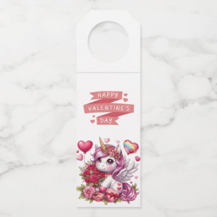 Colgador Para Botellas Cute El día de San Valentín unicorn