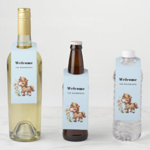 Colgador Para Botellas Cute Pony Eating Daisies