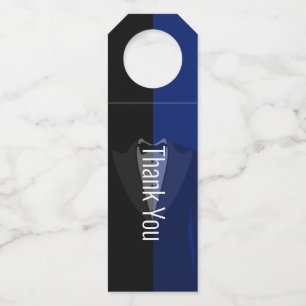 Colgador Para Botellas Dados de lunares azul/negro
