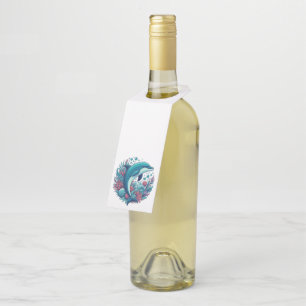 Colgador Para Botellas Delfín cutáneo, costero/náutico
