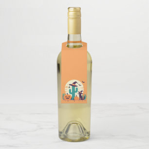 Colgador Para Botellas Desierto/cactus del suroeste de Halloween