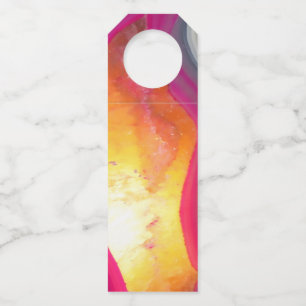 Colgador Para Botellas Deslumbramiento de Geode Rosa de Caída
