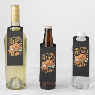 Colgador Para Botellas Día de Acción de Gracias Divertido Prepara Tus Pan