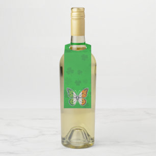 Colgador Para Botellas Día de San Patricio mariposa irlandesa