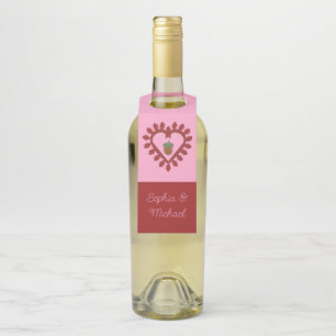 Colgador Para Botellas Día de San Valentín Corazón de Amor Bellota Boda P