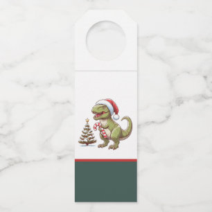 Colgador Para Botellas Dinosaurio de caramelo de Navidad lindo