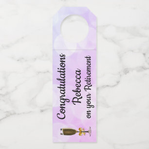 Colgador Para Botellas Diseño de jubilaciones personalizadas