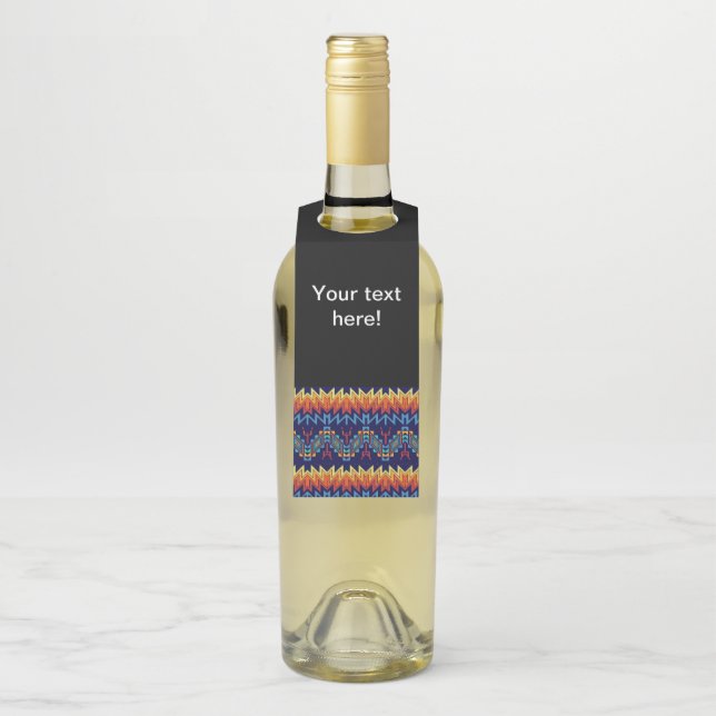 Colgador Para Botellas diseño tribal diseño abstracto (En botella)