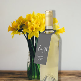 Colgador Para Botellas Disfrutar de Chalkboard personalizado