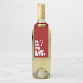 Colgador Para Botellas Divertido personalizado rojo de graduación de la e