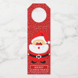 Colgador Para Botellas Dulce Papá Noel caprichoso de Navidad