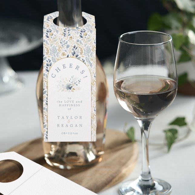 Colgador Para Botellas Dulce patrón floral de boda Cheers ID1045 (Subido por el creador)