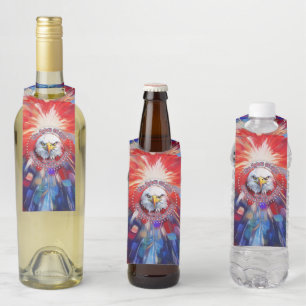 Colgador Para Botellas El Espíritu De 1776, 2026 Águila Roja de Fuegos Ar