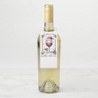 Colgador Para Botellas El tiempo de los navidades es mejor con el vino