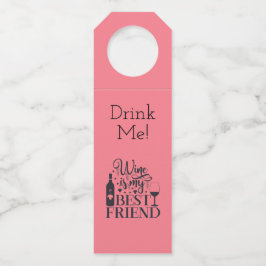 Colgador Para Botellas El VINO Es Mi Mejor Amigo