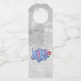 Colgador Para Botellas Elefante de dibujos animados lindo
