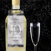 Elegante 10° Aniversario del Boda Tin