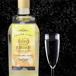 Colgador Para Botellas Elegante 13° Aniversario del Boda de la Citrina