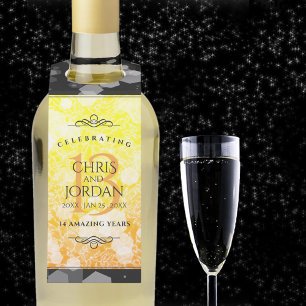 Colgador Para Botellas Elegante 13° Aniversario del Boda de la Citrina