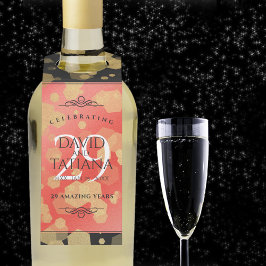 Colgador Para Botellas Elegante 29° Aniversario del Boda de Garnet