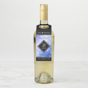 Colgador Para Botellas Elegante 45° Aniversario del Boda de Sapphire