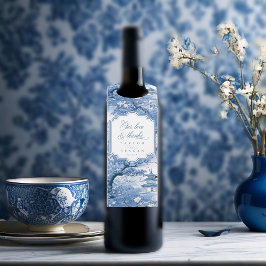 Colgador Para Botellas Elegante Boda Chinoiserie Gracias ID1094