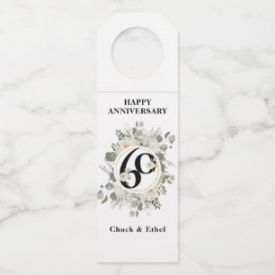 Colgador Para Botellas Elegante Pastel 60º ANIVERSARIO