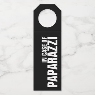 Colgador Para Botellas EN CASO DE PAPARAZZI en Negro