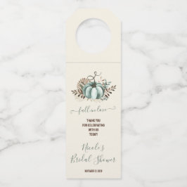 Colgador Para Botellas Enamorarse, Calabaza Azul, Lluvia de Flores para D