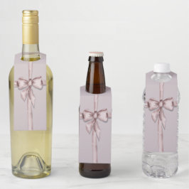 Colgador Para Botellas Envuelto en un lazo rosa