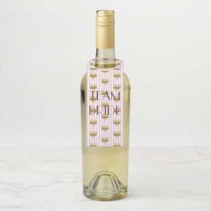 Colgador Para Botellas Equipo de la Novia Amor Rosa Fiesta de Boda