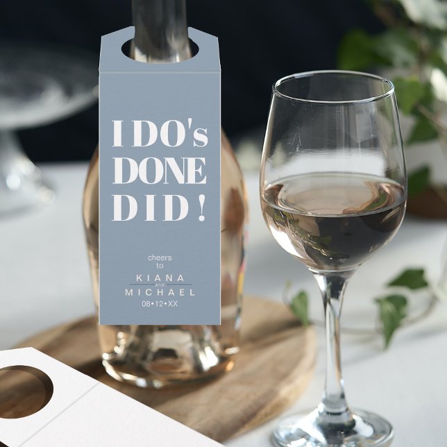 Colgador Para Botellas Es gracioso que haya hecho un Dusty Blue ID819 (Front/Back In Situ)