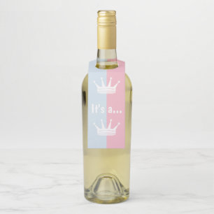 Colgador Para Botellas Es un... Favor de fiesta de revelación de género d