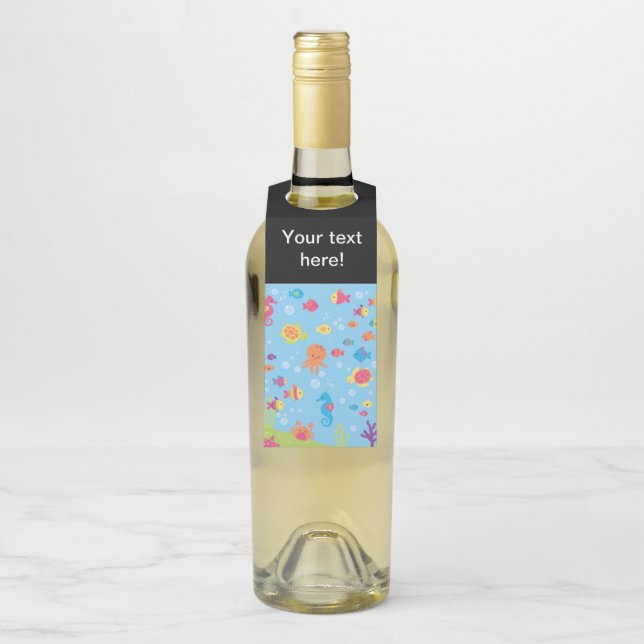 Colgador Para Botellas Escena Subacuática Bonita (En botella)