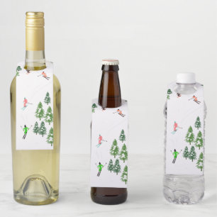 Colgador Para Botellas Esquiadores Alpinos de Freeride Esquí Esquís Fiest