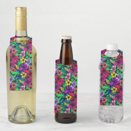 Colgador Para Botellas Estampado Hawaiano