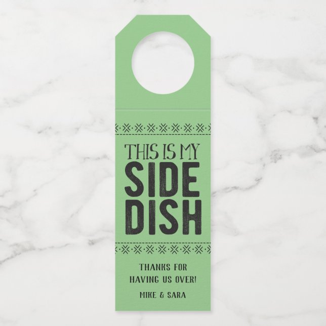 Colgador Para Botellas Este Es Mi Plato (Anverso)