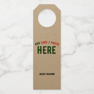 COLGADOR PARA BOTELLAS ESTILIZADO MODERNO PERSONALIZABLE MARRÓN VERIFICAD