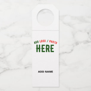 COLGADOR PARA BOTELLAS ESTILOSO MODERNO PERSONALIZABLE BLANCO MARCADO VER